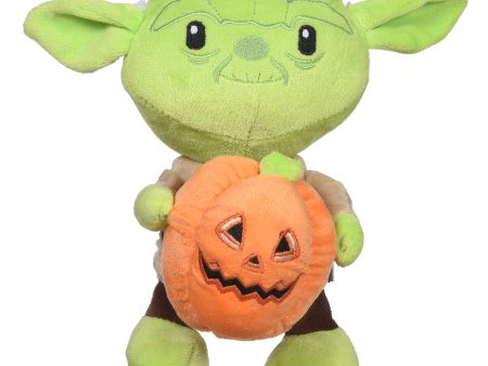 Star Wars: Halloween Yoda Pumpkin Squeaker Pet Toy For Discount