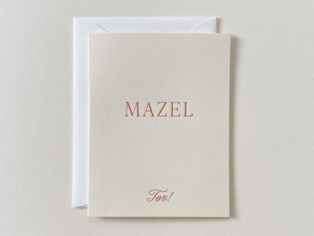 Mazel Tov No. 28: Creme   Single Card For Sale