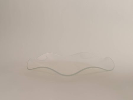 Large Petal Plate, Opal (Transparent) Sale