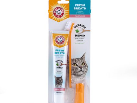 Arm & Hammer Fresh Breath Dental Kit for Cats, Tuna Discount