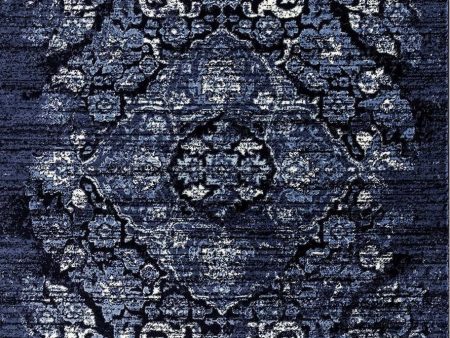 Kentucky Navy Blue Traditional Area Rug Supply