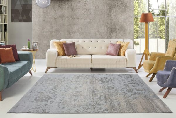 Cherine Champagne Gray Area Rug Supply