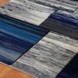 Copper Blue Grey Area Rug on Sale