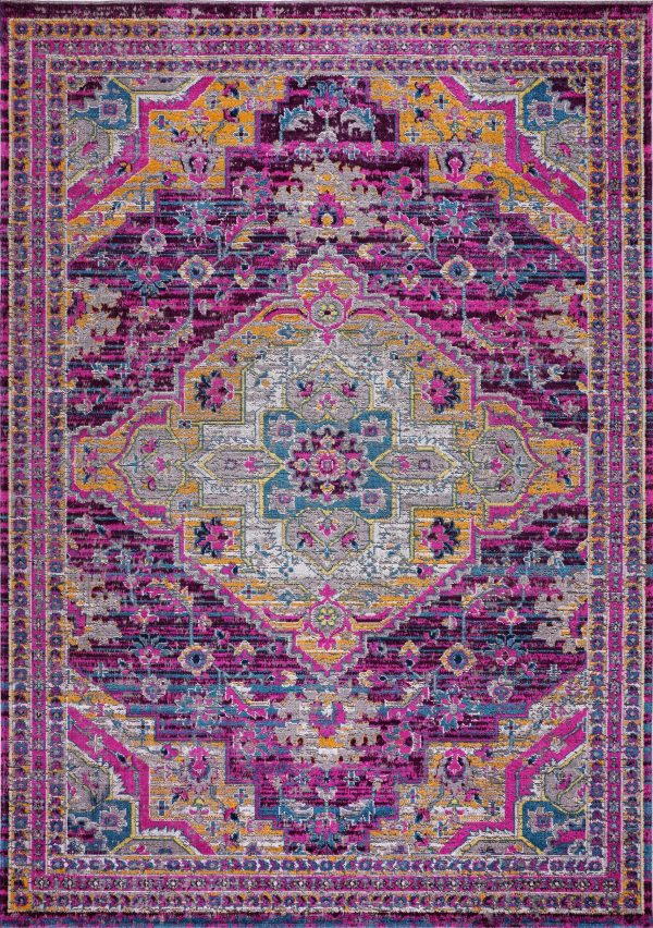 Elson Lilac Beige Traditional Indoor Outdoor Area Rug Online