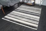 Lucas Dark Light Grey Modern Contemporary Area Rug Online now