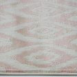 Mercury Cream Baby Pink Area Rug For Cheap