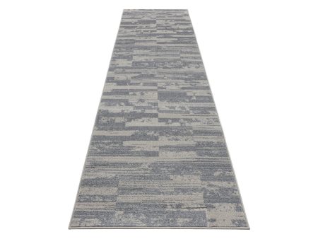 Modeno Cream Ivory Abstract Area Rug Runner Sale