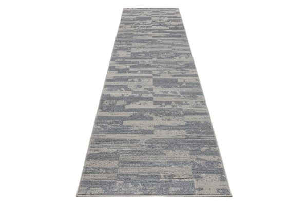 Modeno Cream Ivory Abstract Area Rug Runner Sale