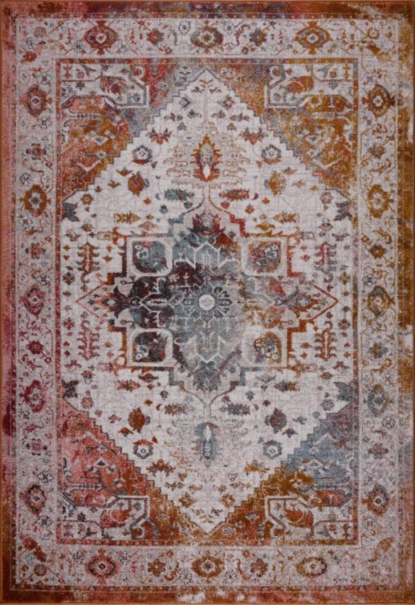 Modena Traditional Design Turkish Machine Made Beautiful Indoor Mat Carpet in Brown Cream, 2x3 (1 10  x 2 11 , 57cm x 90cm), 2x3 (1 10  x 2 11 , 57cm x 90cm), Brown Cream Online Sale