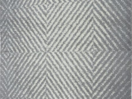 Whistler Shag Grey Micro Polyester Area Rug Hot on Sale