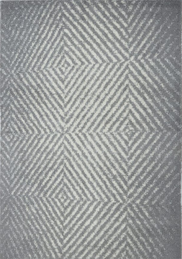 Whistler Shag Grey Micro Polyester Area Rug Hot on Sale