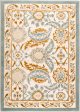 Abstract Traditional Pattern Turkish Beige Blue White Contemporary Area Rug Carpet Hot on Sale