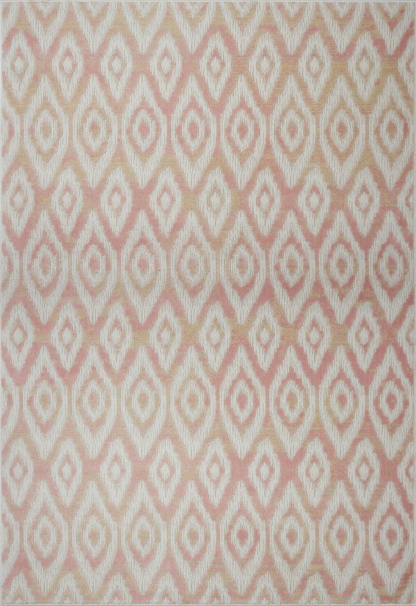 Mercury Cream Baby Pink Area Rug For Cheap