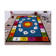 Alphabets Numbers Blue Multi Area Rug Discount