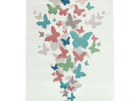 Butterflies Multi-Color Area Rug Online