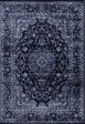 Graphite Navy Blue Vintage Area Rug For Cheap