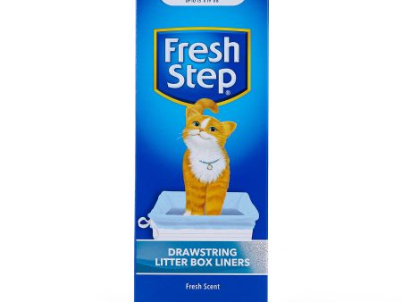 Fresh Step Drawstring Litter Box Liners: Large Size, 7 Count Online now