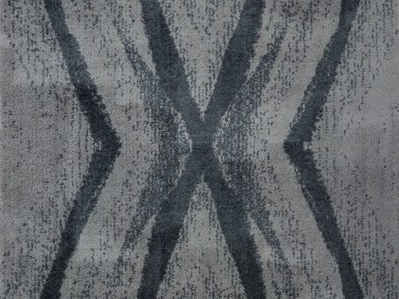 Jasper Shaggy Micro-Polyester Grey Area Rug Online now