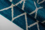 Toronto Trellis Turquoise Ivory Area Rug Online Hot Sale