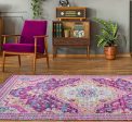 Elson Lilac Beige Traditional Indoor Outdoor Area Rug Online