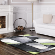 Emperor Abstract Green Gray Area Rug Online