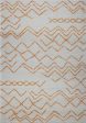 Shaggy Moroccan Ivory Orange Area Rug Online Sale