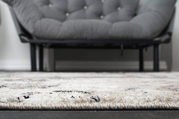 Everest Black Grey Beige Modern Rustic Design Area Rug Online Sale