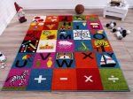 Alphabets Theme Adorable Soft Comfortable Area Rug Carpet in Multicolor, 5x7 (5 3  x 7 4 , 160cm x 225cm), 5 3  x 7 4  (160cm x 225cm), Multicolor Online Hot Sale