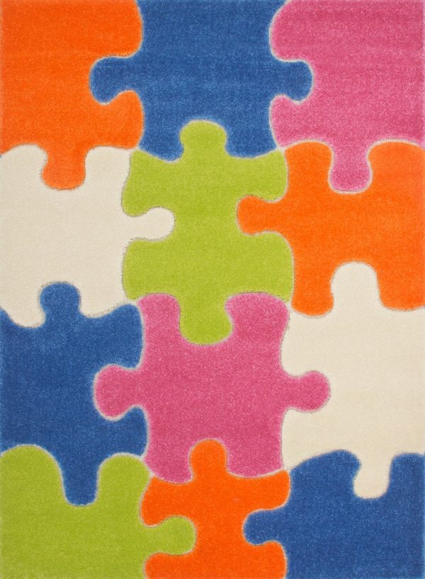 Moda Kids Jigsaw Puzzle Multi Area Rug Online Hot Sale