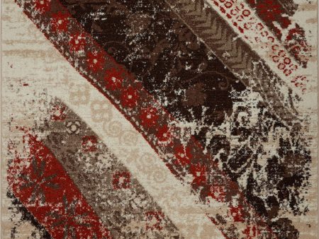 Dixie Caramel Rust Orange Area Rug Discount