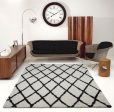 Toronto Trellis Ivory Dark Grey Area Rug For Discount