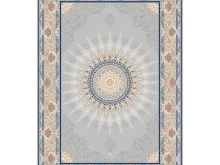 Albion Flatweave Grey Sunburst Area Rug on Sale