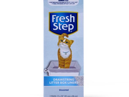 Fresh Step Drawstring Litter Box Liners: Jumbo Size, 7 Count Supply