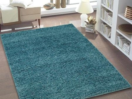 Shaggy Teal Area Rug Sale