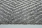 Whistler Shag Grey Micro Polyester Area Rug Hot on Sale