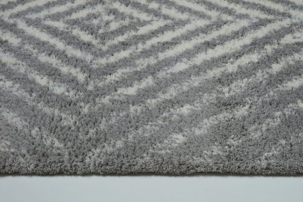 Whistler Shag Grey Micro Polyester Area Rug Hot on Sale