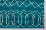 Shaggy Turquoise Ivory Vancouver Area Rug Online now