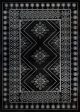 Burlington Black Gray Area Rug Fashion