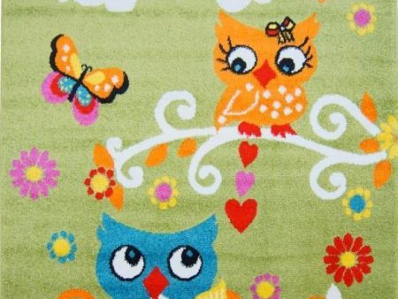 Moda Kids Owl Area Rug Green Sale