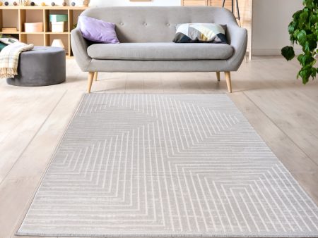 Ladole Rugs Geometric Pattern Home Decor Indoor Area Rug - Amazing Premium Carpet for Living Room, Bedroom, Dining Room, Kitchen, and Office - Grey on Sale