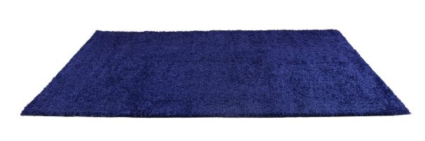 Solid Color Shaggy Meknes Durable Beautiful Turkish Rug in Navy Blue Sale