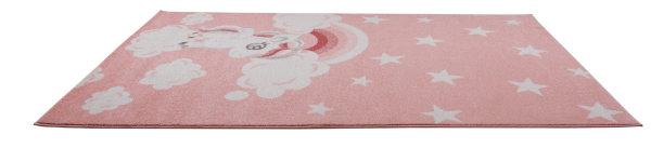 Light Pink Unicorn Kids Area Rug Fashion