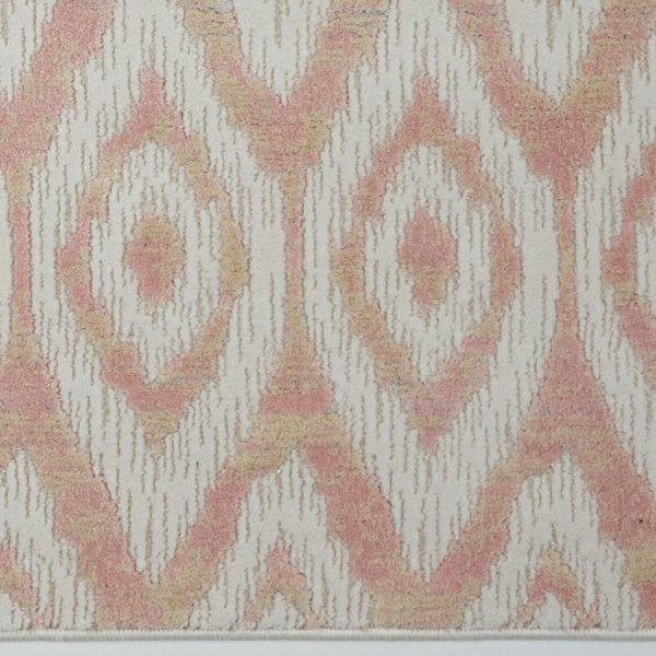 Mercury Cream Baby Pink Area Rug For Cheap