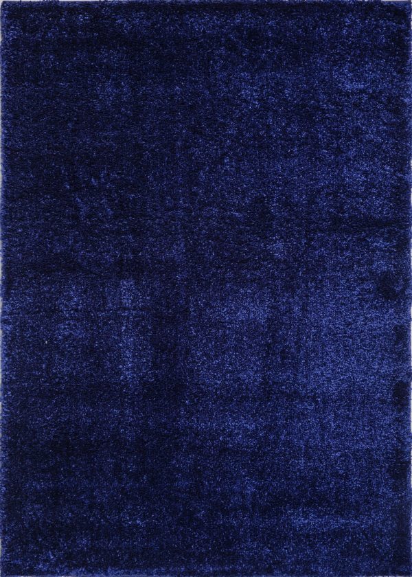 Candy Shaggy Navy Blue Soft Plush Area Rug Discount