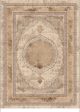 Traditional Cream and Brown Flat Pile Area Rug For Discount