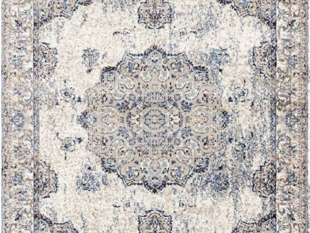 Florence Ivory Blue Traditional Area Rug Sale