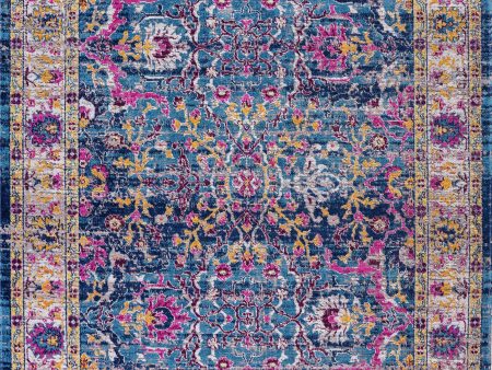 Whitby Blue Beige Traditional Indoor Outdoor Area Rug on Sale