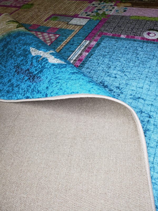 Clay Doll House Flatweave Play Area Rug Online now