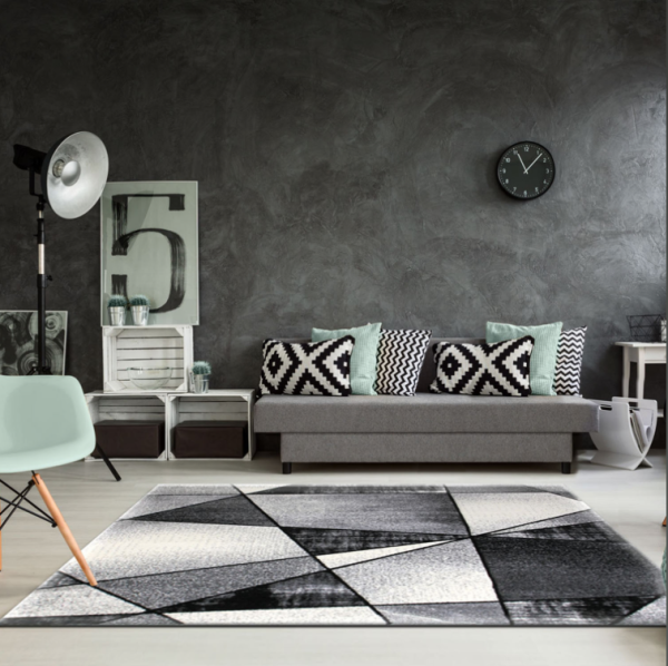 Emperor Abstract Gray Area Rug Discount