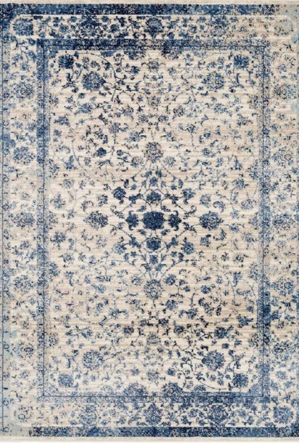 Garnier Ivory Blue Vintage Area Rug on Sale